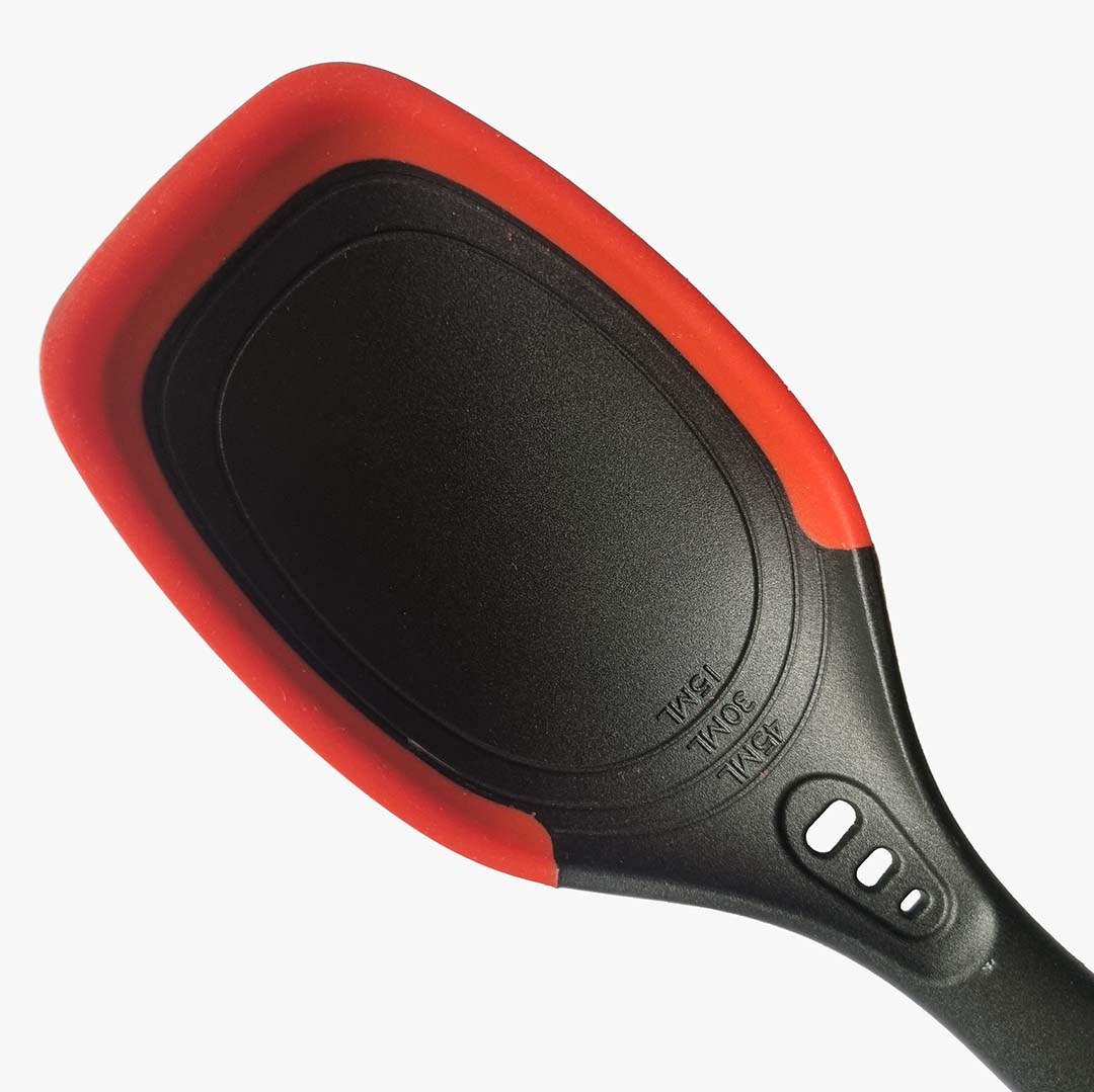 CONJUNTO DE UTENSILIOS 7 PEÇAS NYLON + SILICONE (VERMELHA)