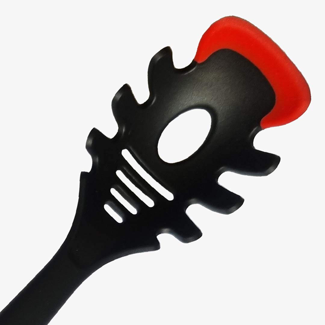 SERVIDOR DE ESPAGUETE DE NYLON + SILICONE ( VERMELHA)