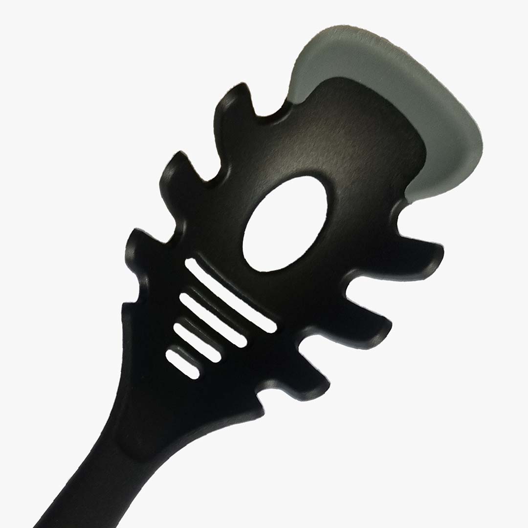 SERVIDOR DE ESPAGUETE DE NYLON E SILICONE - CINZA